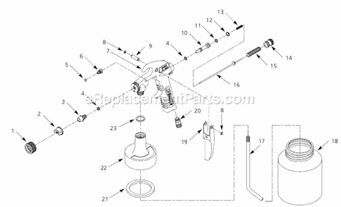 Part Location Diagram of DH420400AV Campbell Hausfeld Canister Gasket